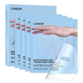 5 SHEETS/BOX Deep Collagen Anti Wrinkle Lifting Mask Pink to Transparent Collagen Mask Skincare Facial Masks for Women Skin Care Deep Hydration D