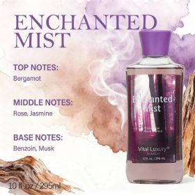 12 Scents,10 Oz. Unisex Shower Gel,body Wash. Large Size, Gently Cleanses And Moisturizes, Enriched With Aloe Vera And Vitamin E. Floral, Fruity, (Option: Enchanted Mist)
